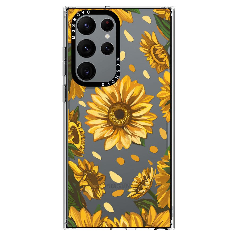 Sunflower Garden Phone Case - Samsung Galaxy S22 Ultra Case - MOSNOVO