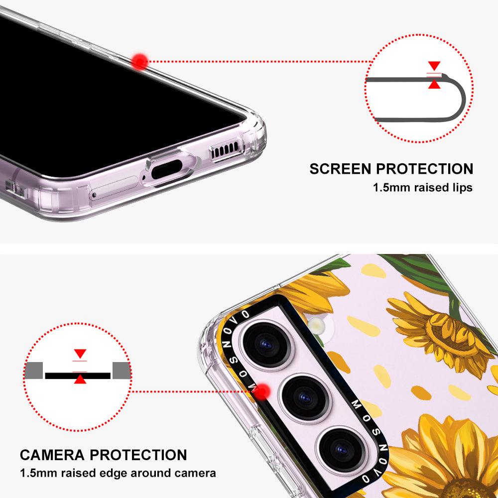 Sunflower Garden Phone Case - Samsung Galaxy S23 Plus Case - MOSNOVO