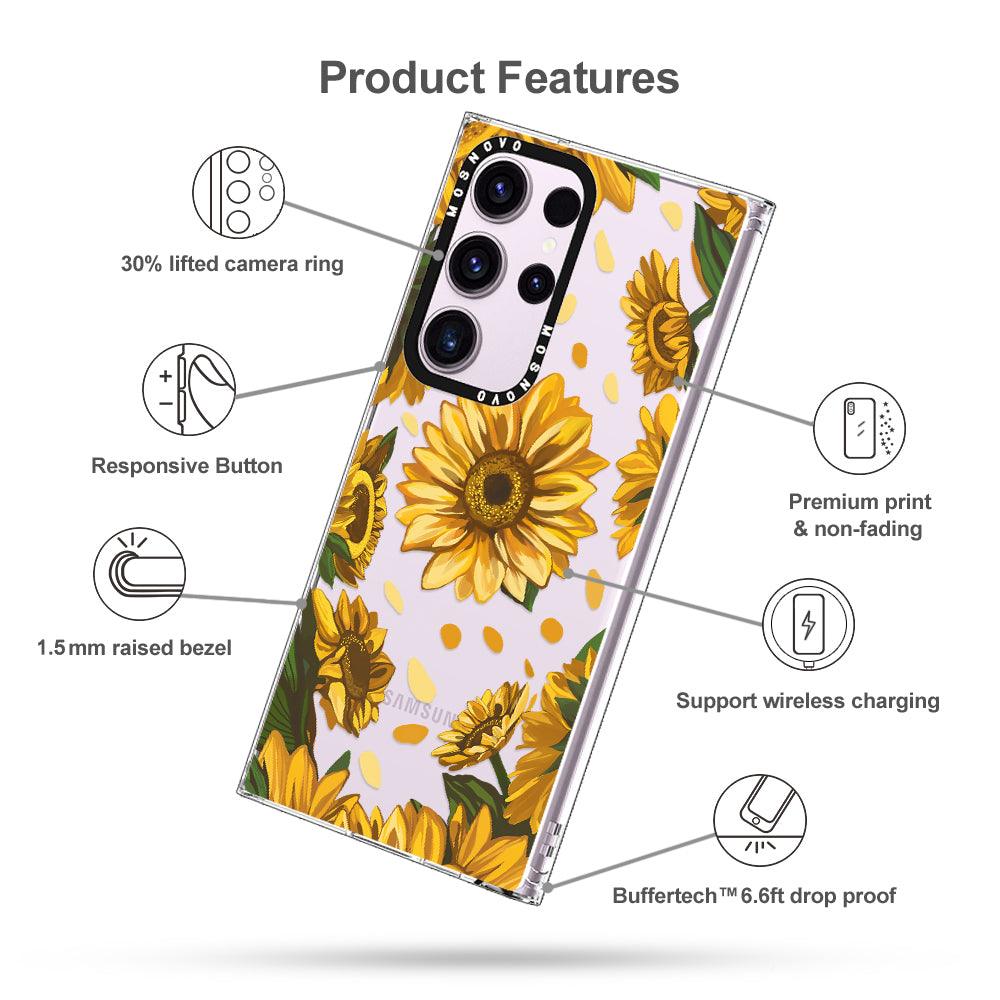 Sunflower Garden Phone Case - Samsung Galaxy S23 Ultra Case - MOSNOVO