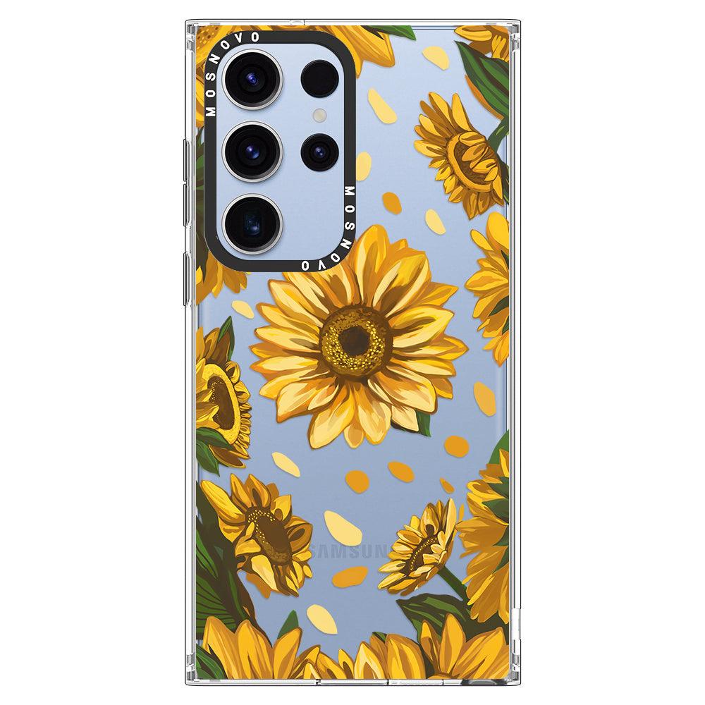 Sunflower Garden Phone Case - Samsung Galaxy S23 Ultra Case - MOSNOVO