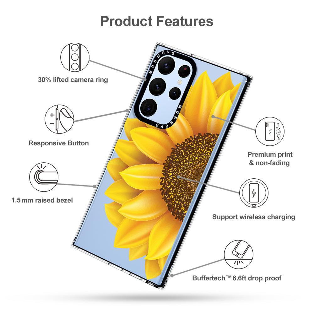Sunflower Phone Case - Samsung Galaxy S22 Ultra Case - MOSNOVO