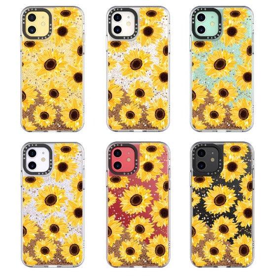 Sunflowers Glitter Phone Case - iPhone 11 Case - MOSNOVO