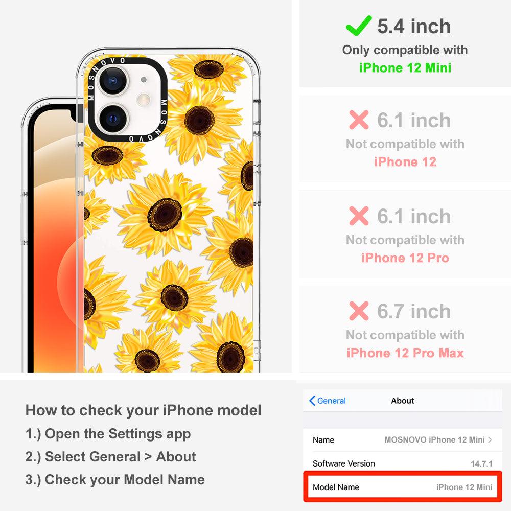 Sunflowers Phone Case - iPhone 12 Mini Case - MOSNOVO