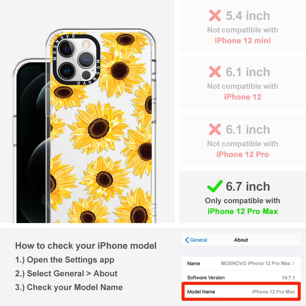 Sunflowers Phone Case - iPhone 12 Pro Max Case - MOSNOVO