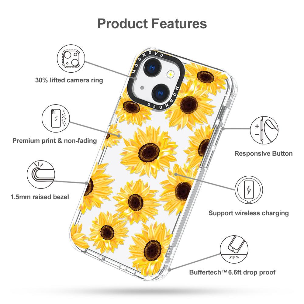 Sunflowers Phone Case - iPhone 13 Mini Case - MOSNOVO