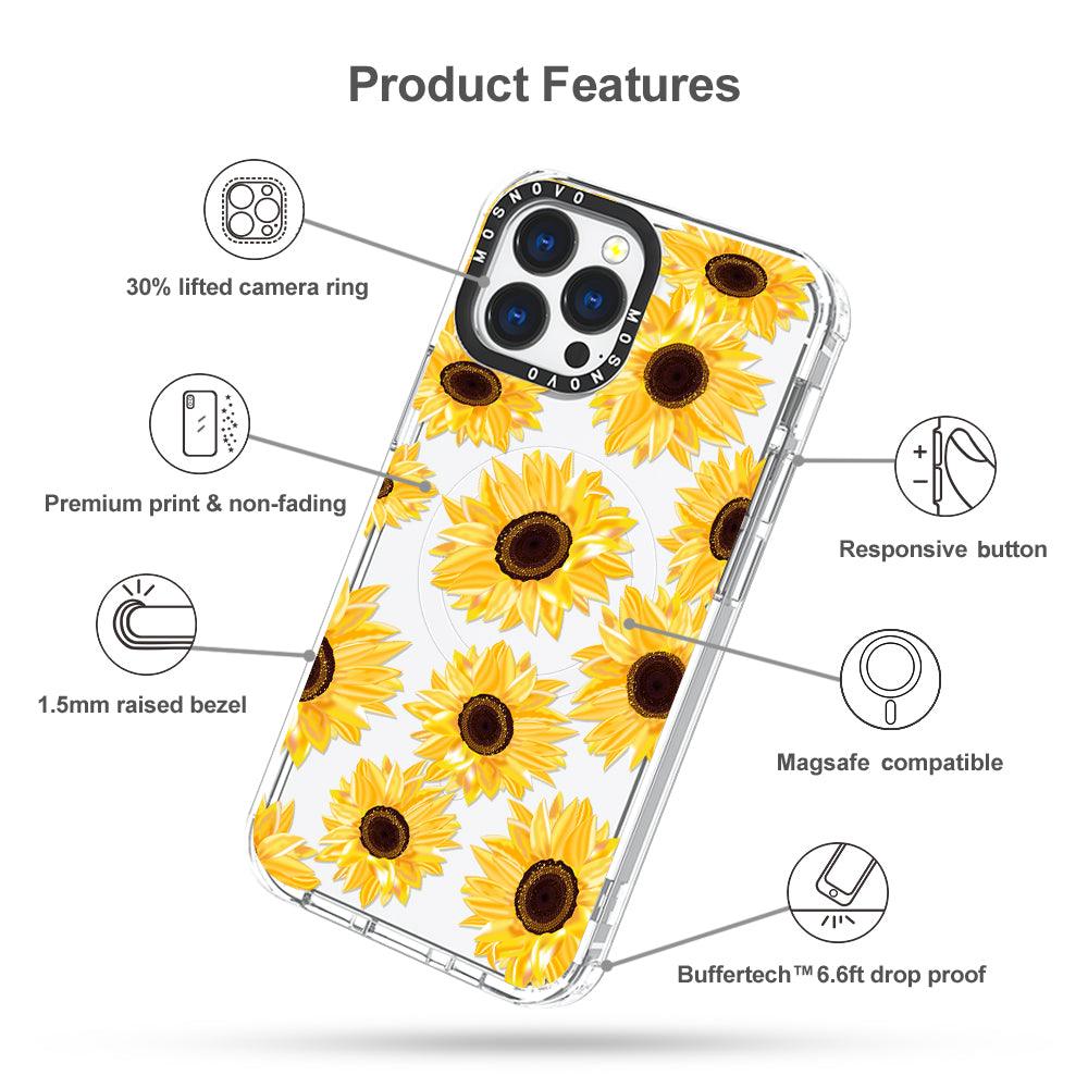 Sunflowers Phone Case - iPhone 13 Pro Max Case - MOSNOVO