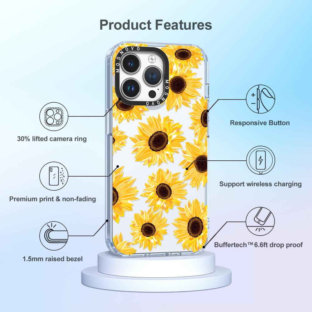 Sunflowers Phone Case - iPhone 14 Pro Max Case - MOSNOVO