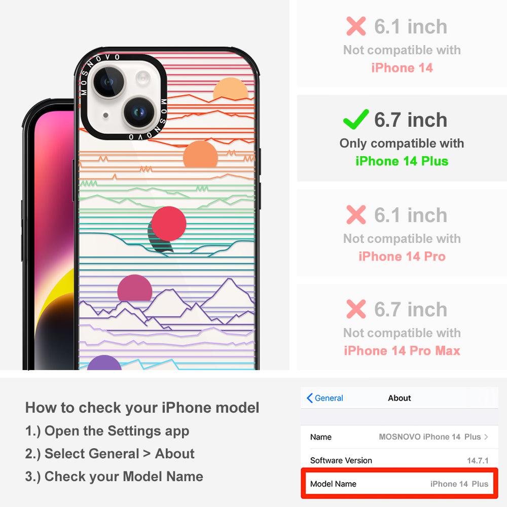 Sunset Phone Case - iPhone 14 Plus Case - MOSNOVO