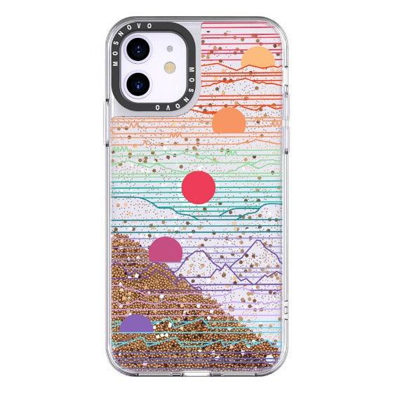 Sunset Glitter Phone Case - iPhone 11 Case - MOSNOVO