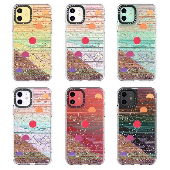 Sunset Glitter Phone Case - iPhone 11 Case - MOSNOVO