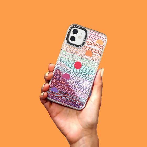 Sunset Glitter Phone Case - iPhone 12 Case - MOSNOVO