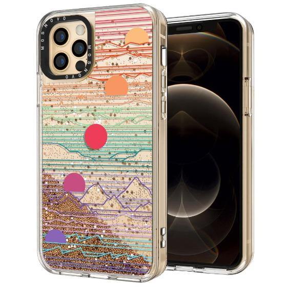 Sunset Glitter Phone Case - iPhone 12 Pro Case - MOSNOVO