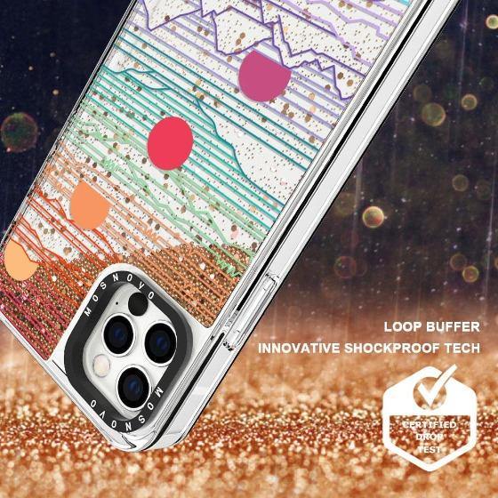 Sunset Glitter Phone Case - iPhone 12 Pro Case - MOSNOVO