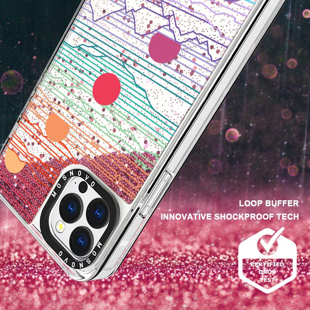 Sunset Glitter Phone Case - iPhone 13 Pro Max Case - MOSNOVO
