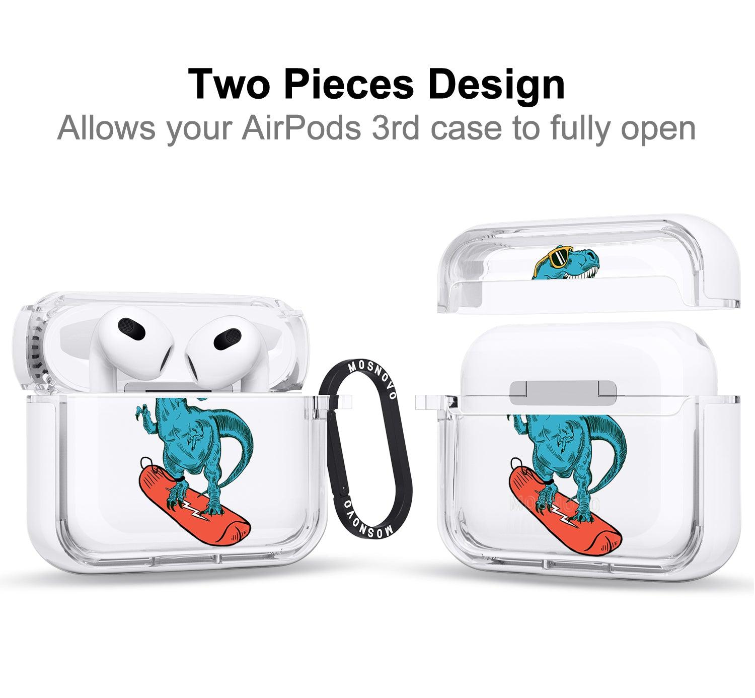 Surfing Dinosaur AirPods AirPods 3 Case (3rd Generation) - MOSNOVO