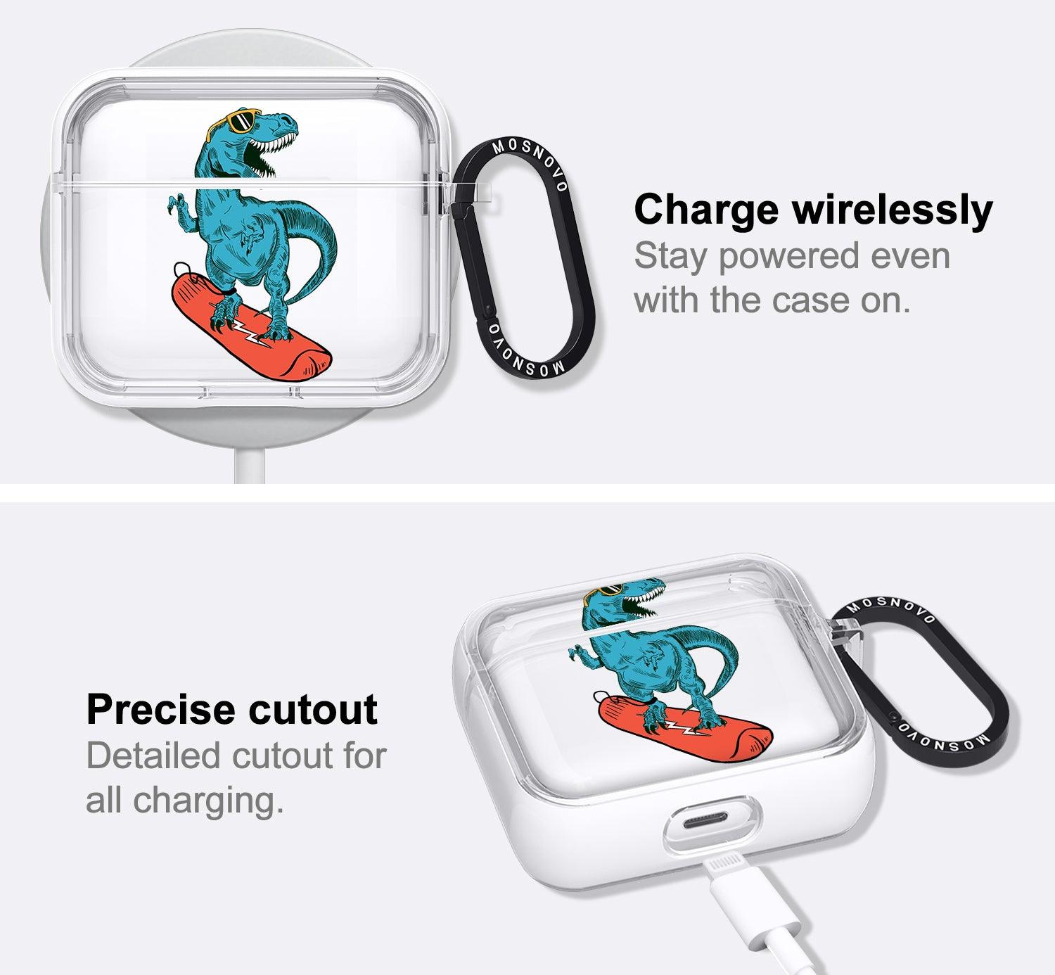 Surfing Dinosaur AirPods AirPods 3 Case (3rd Generation) - MOSNOVO