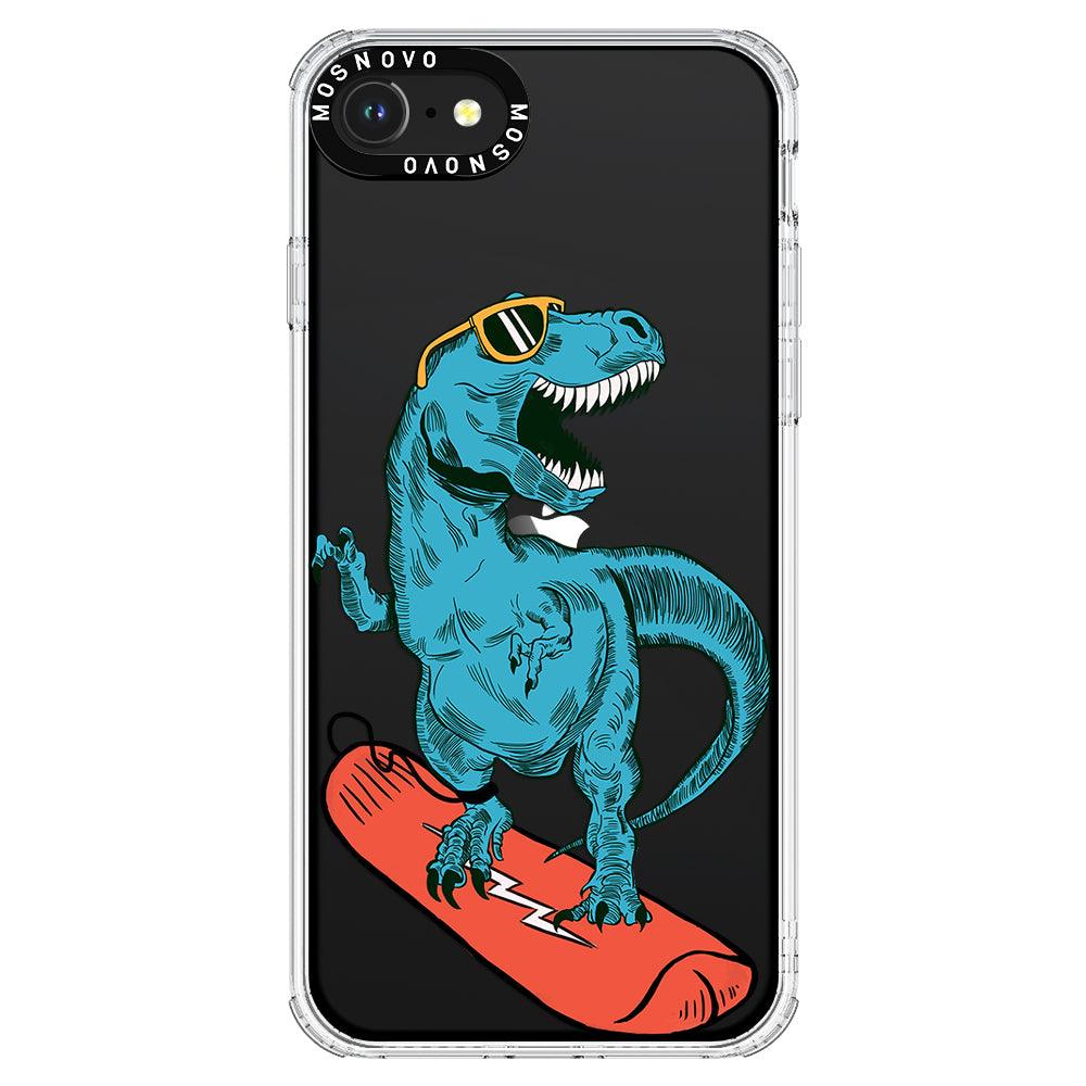 Surfing Dinosaur Phone Case - iPhone 8 Case - MOSNOVO