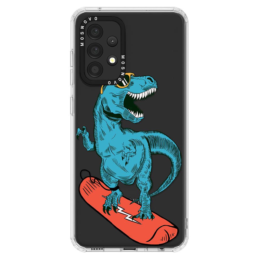 Surfing Dinosaur Phone Case - Samsung Galaxy A52 & A52s Case - MOSNOVO