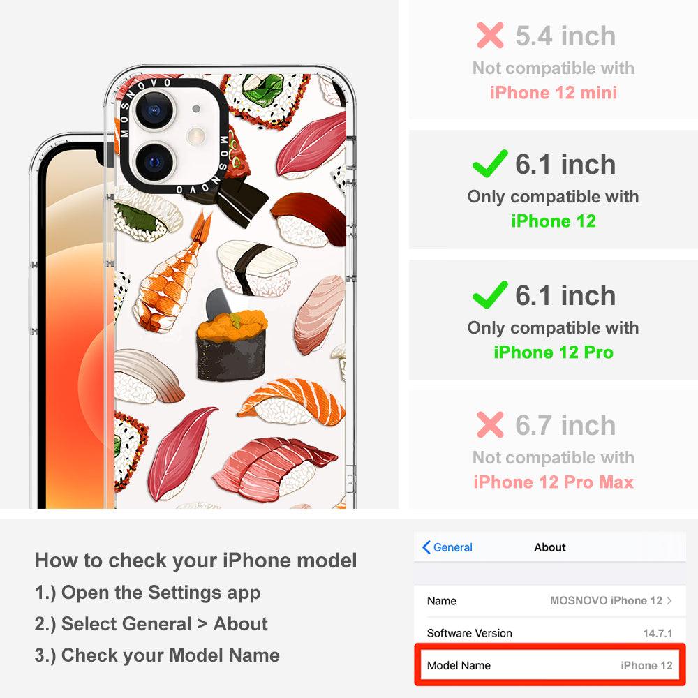 Mixed Sushi Phone Case - iPhone 12 Case - MOSNOVO