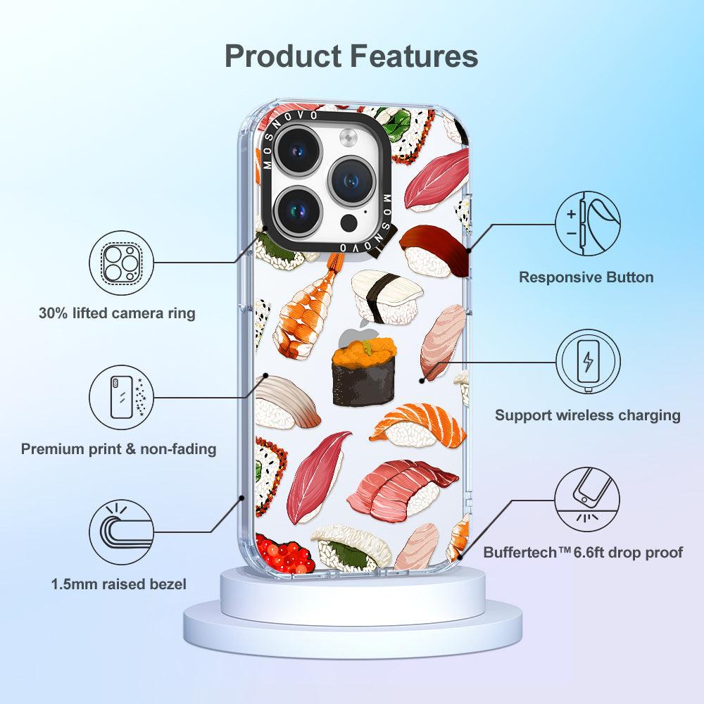 Mixed Sushi Phone Case - iPhone 14 Pro Case - MOSNOVO