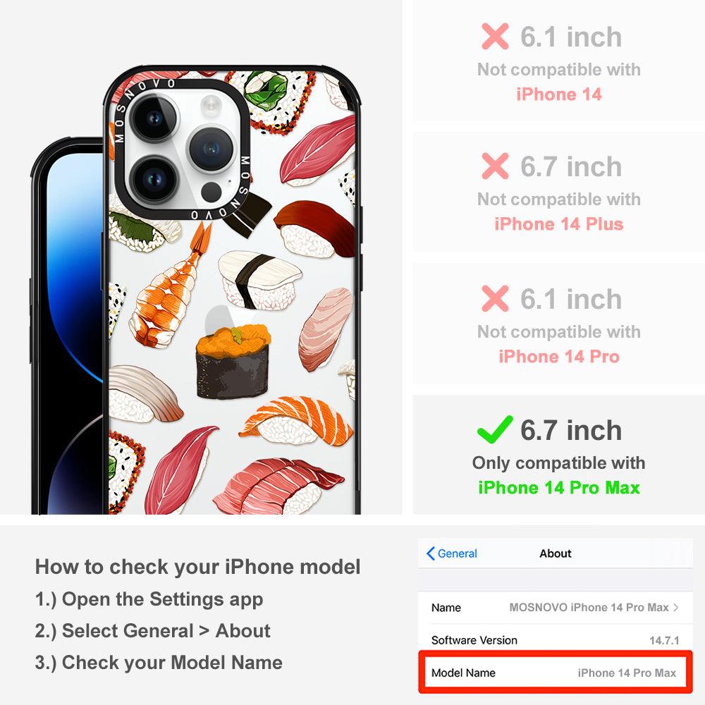 Mixed Sushi Phone Case - iPhone 14 Pro Max Case - MOSNOVO