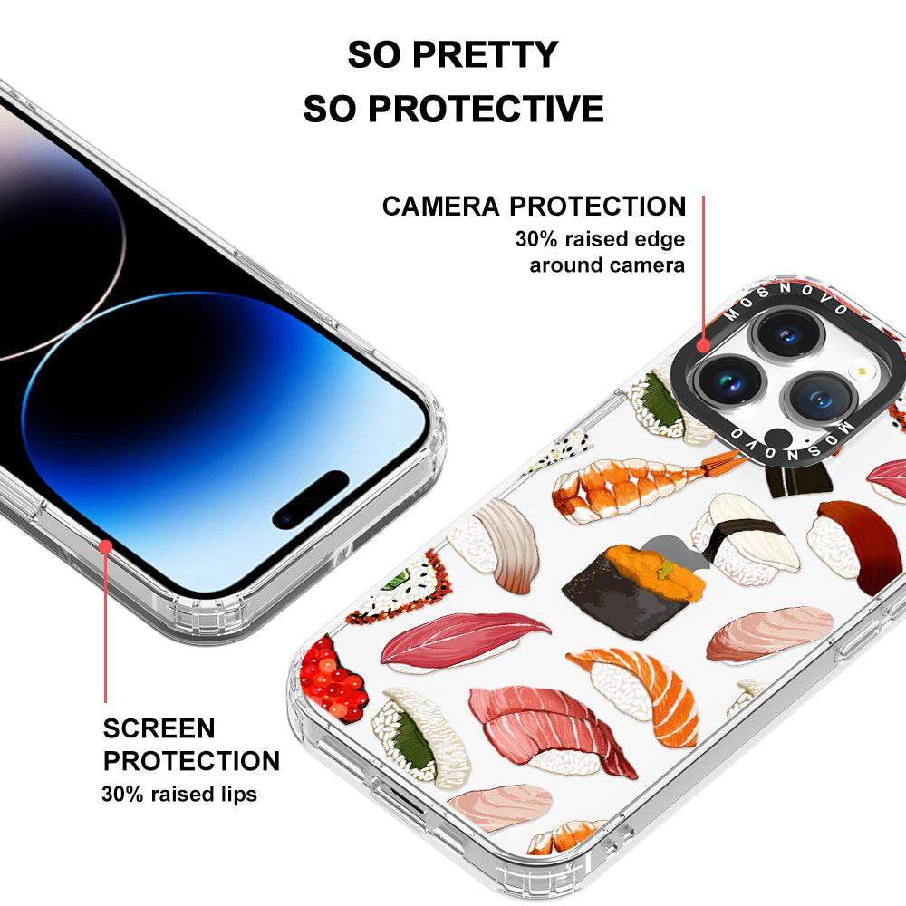 Mixed Sushi Phone Case - iPhone 14 Pro Max Case - MOSNOVO