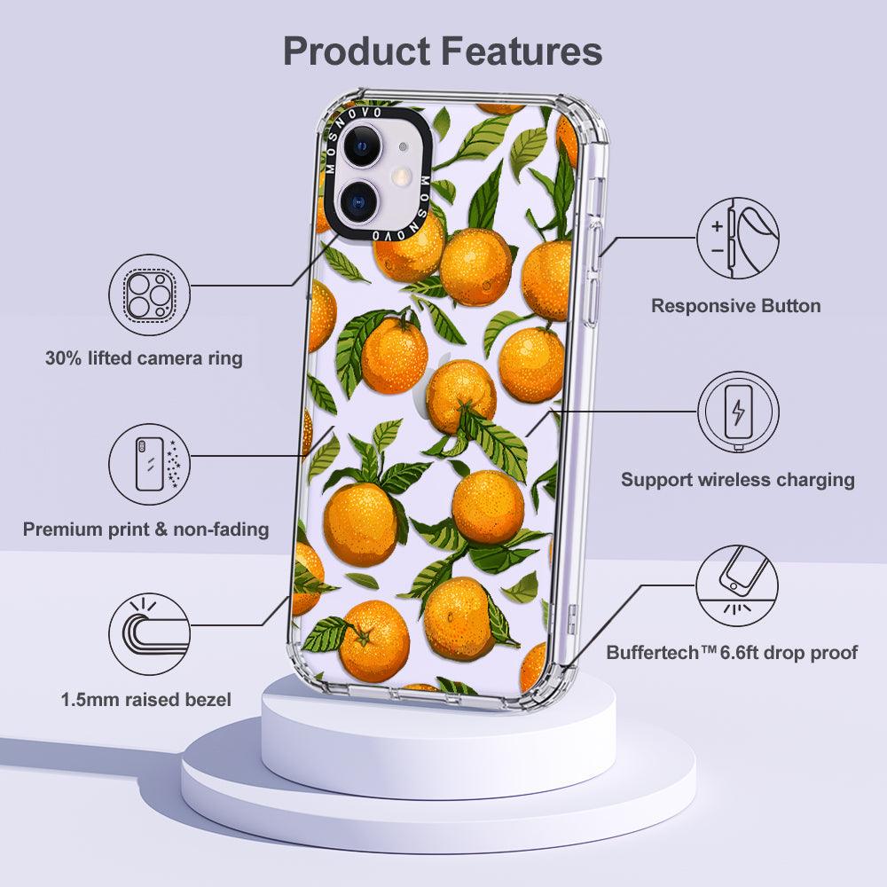 Orange Phone Case - iPhone 11 Case - MOSNOVO