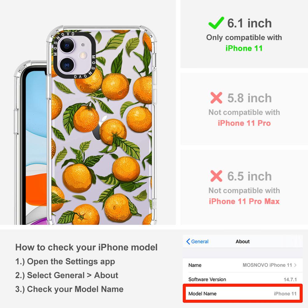 Orange Phone Case - iPhone 11 Case - MOSNOVO