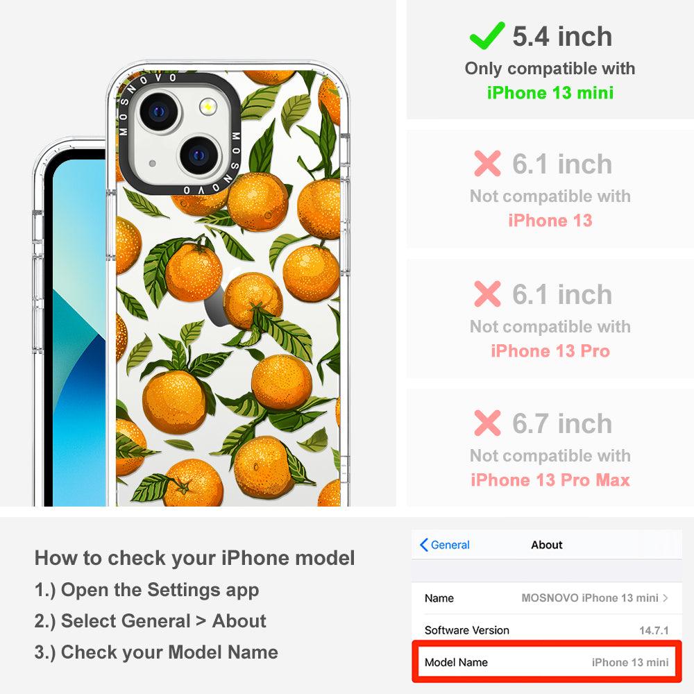 Tangerine Phone Case - iPhone 13 Mini Case - MOSNOVO