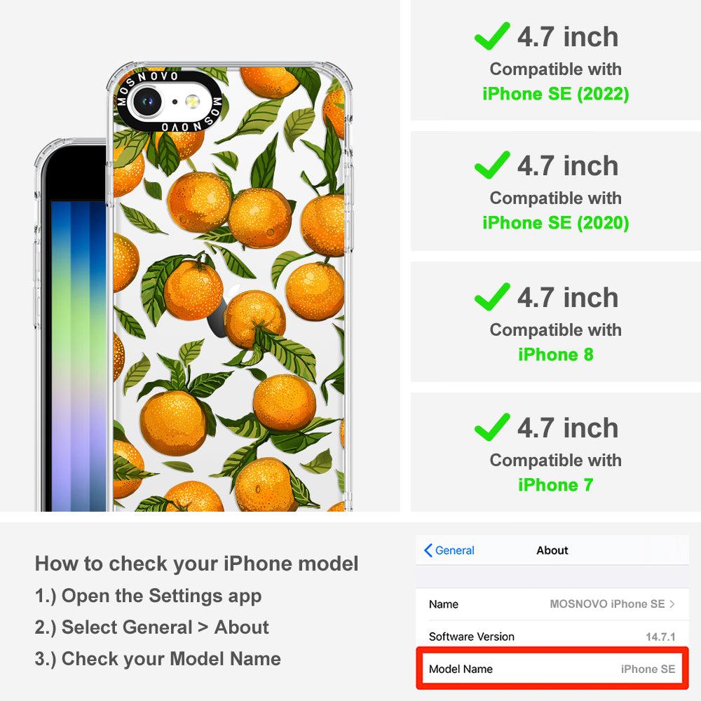 Orange Phone Case - iPhone 8 Case - MOSNOVO