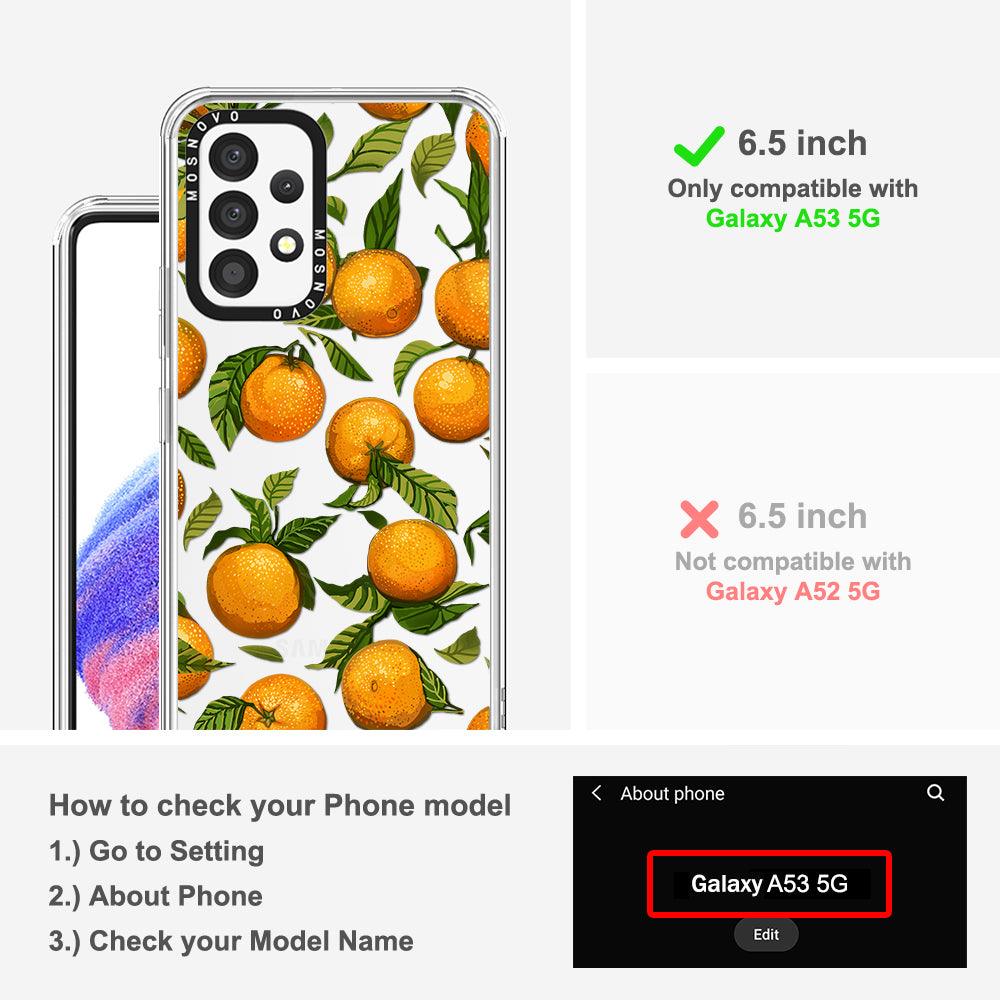 Tangerine Phone Case - Samsung Galaxy A53 Case - MOSNOVO