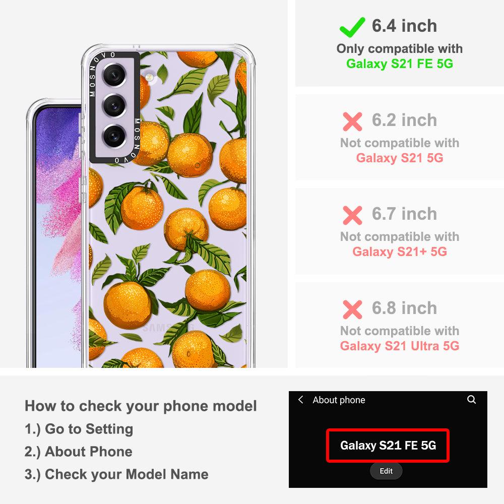 Tangerine Phone Case - Samsung Galaxy S21 FE Case - MOSNOVO