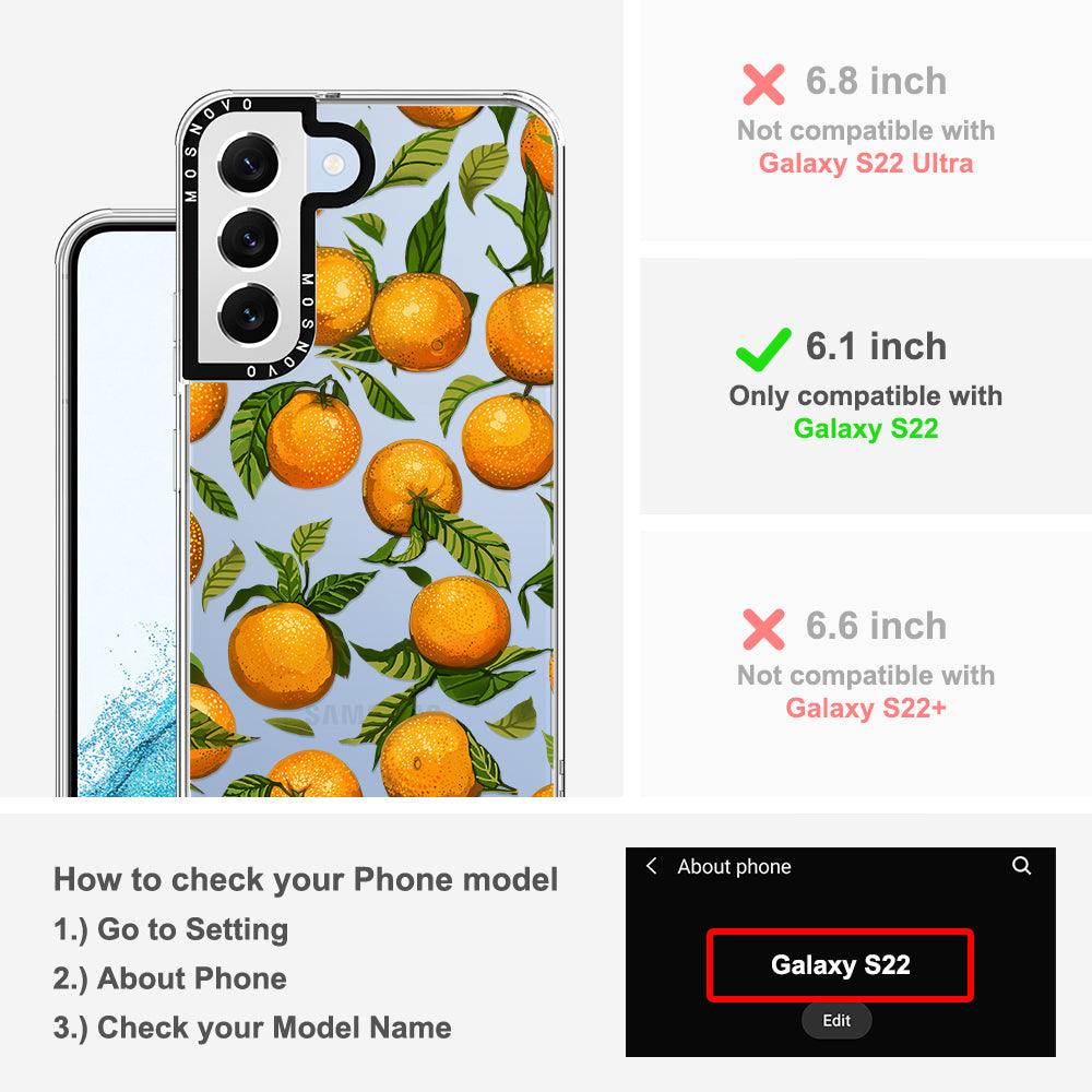 Tangerine Phone Case - Samsung Galaxy S22 Case - MOSNOVO