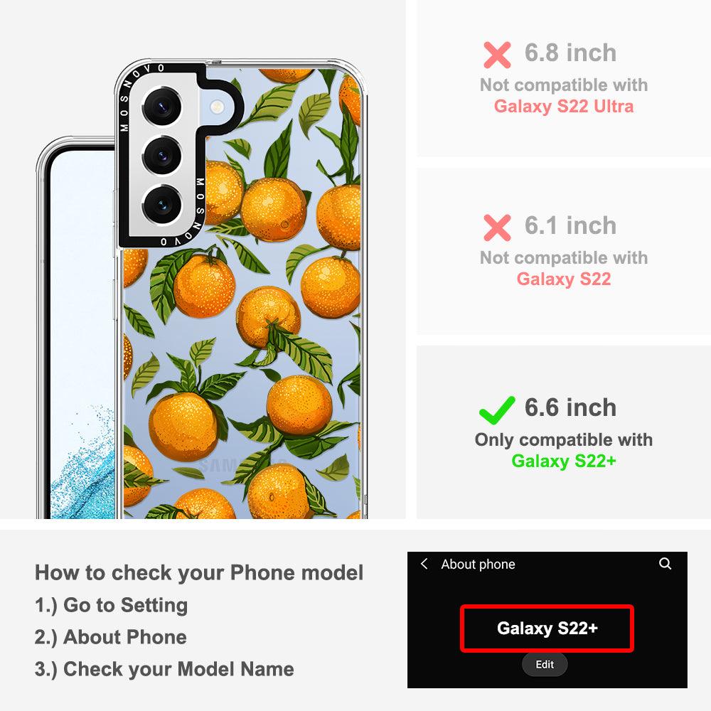 Tangerine Phone Case - Samsung Galaxy S22 Plus Case - MOSNOVO