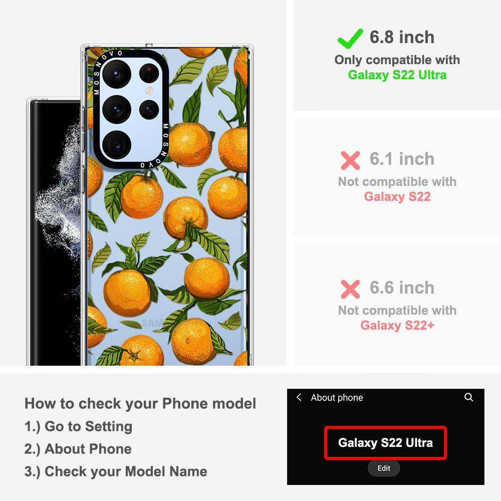 Tangerine Phone Case - Samsung Galaxy S22 Ultra Case - MOSNOVO