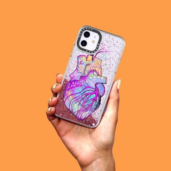 The Heart of Art Glitter Phone Case - iPhone 11 Case - MOSNOVO