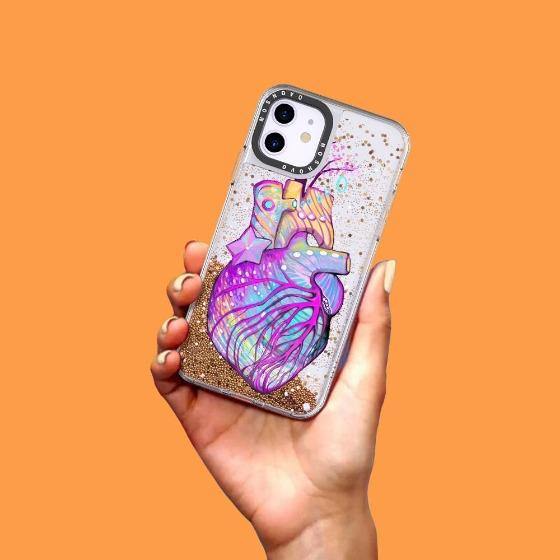 The Heart of Art Glitter Phone Case - iPhone 11 Case - MOSNOVO
