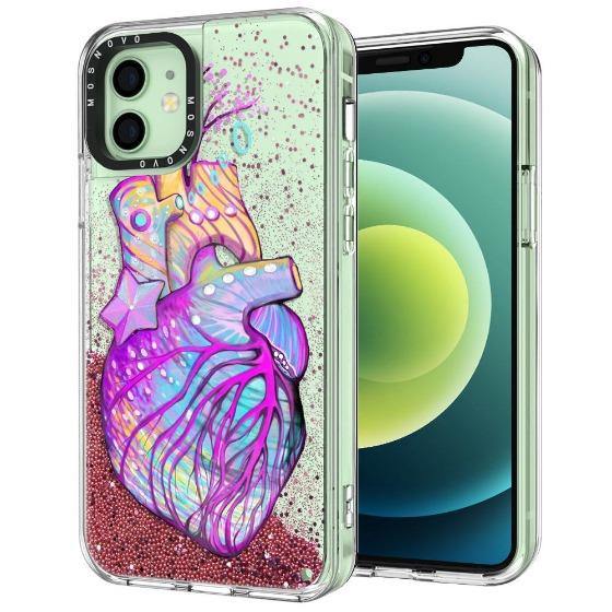 The Heart of Art Glitter Phone Case - iPhone 12 Case - MOSNOVO