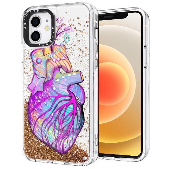 The Heart of Art Glitter Phone Case - iPhone 12 Mini Case - MOSNOVO