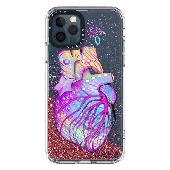 The Heart of Art Glitter Phone Case - iPhone 12 Pro Case - MOSNOVO