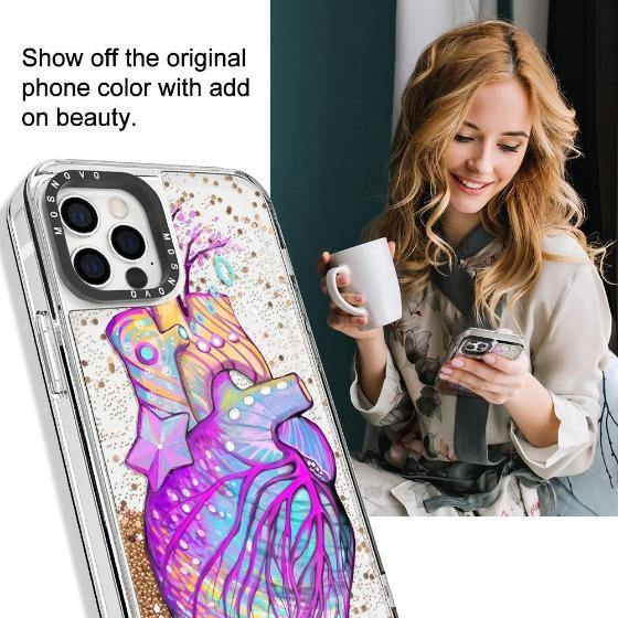 The Heart of Art Glitter Phone Case - iPhone 12 Pro Max Case - MOSNOVO