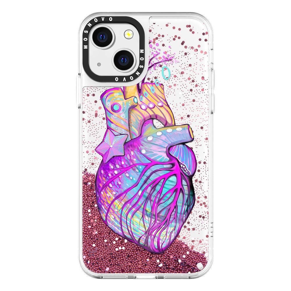 The Heart of Art Glitter Phone Case - iPhone 13 Case - MOSNOVO