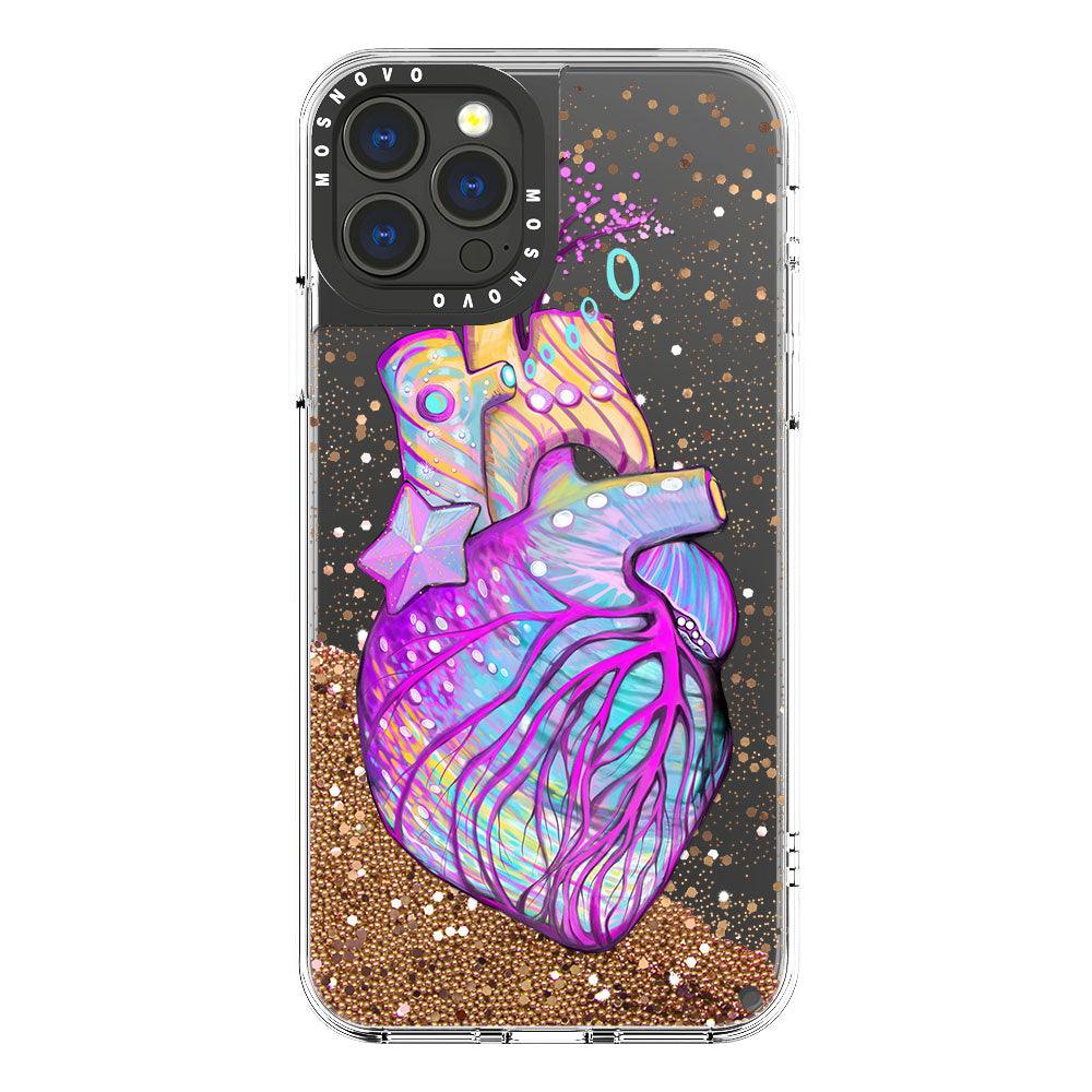 The Heart of Art Glitter Phone Case - iPhone 13 Pro Max Case - MOSNOVO