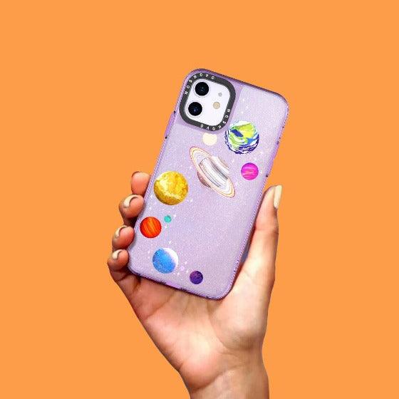 The Planet Glitter Phone Case - iPhone 11 Case - MOSNOVO
