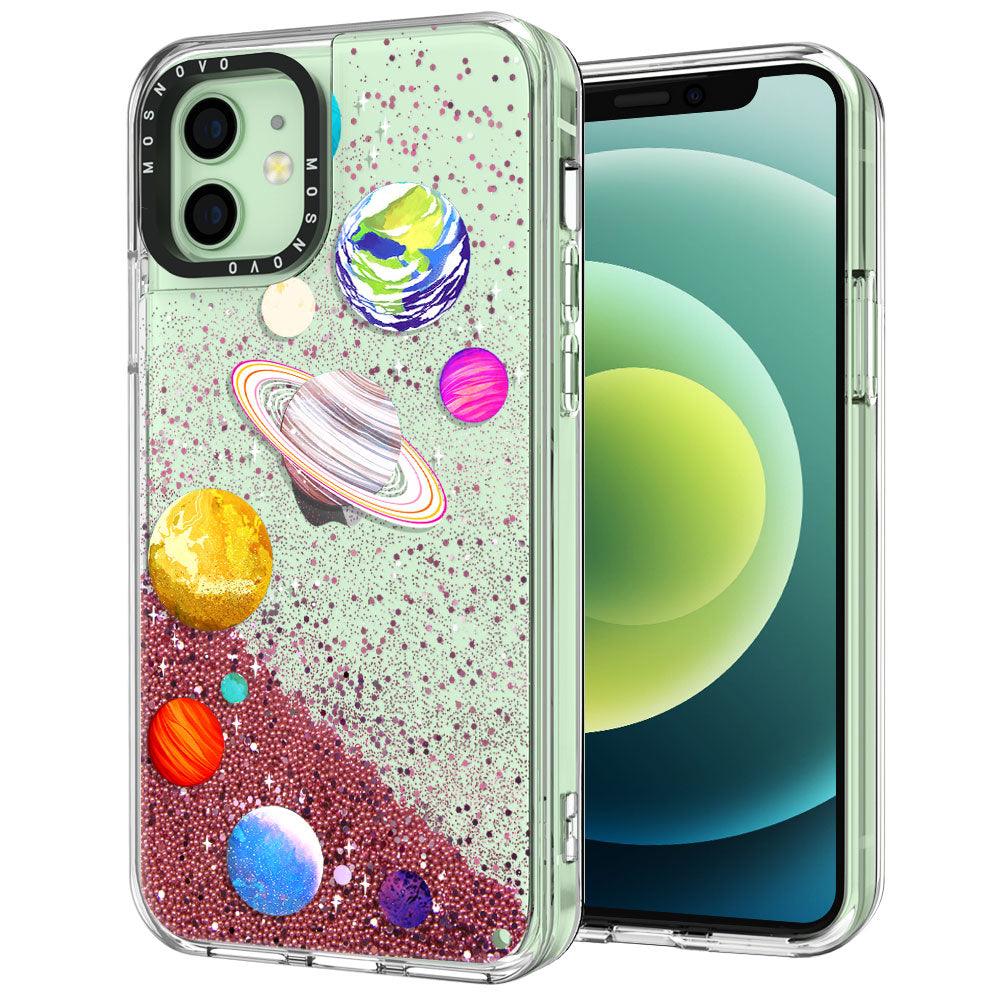 The Planet Glitter Phone Case - iPhone 12 Case - MOSNOVO