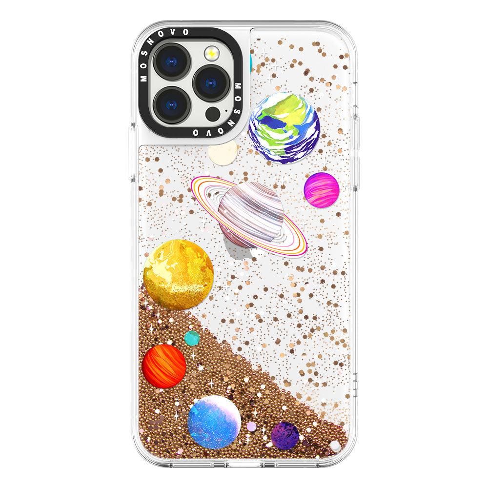 The Planet Glitter Phone Case - iPhone 13 Pro Max Case - MOSNOVO