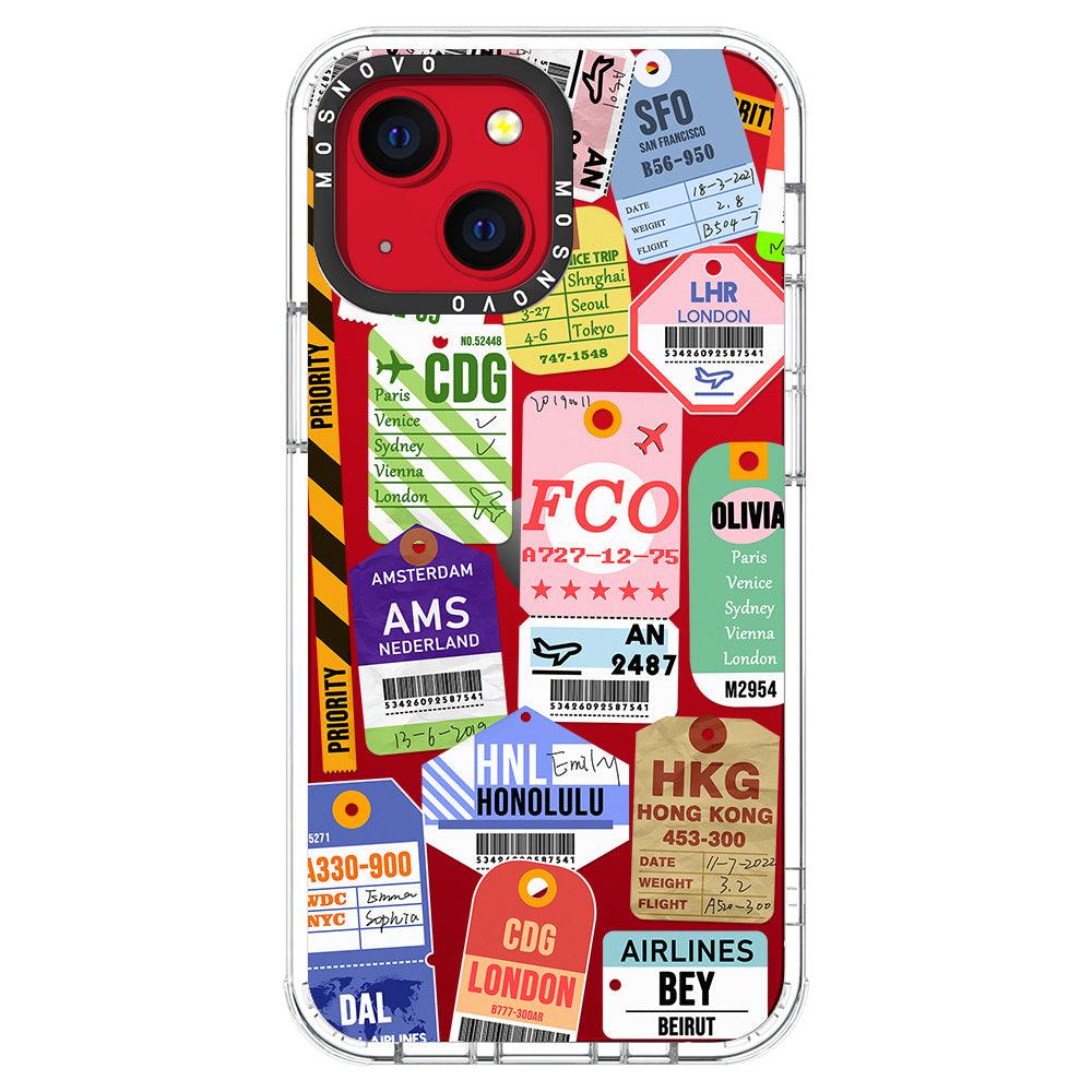 Ticket Label Phone Case - iPhone 13 Mini Case - MOSNOVO