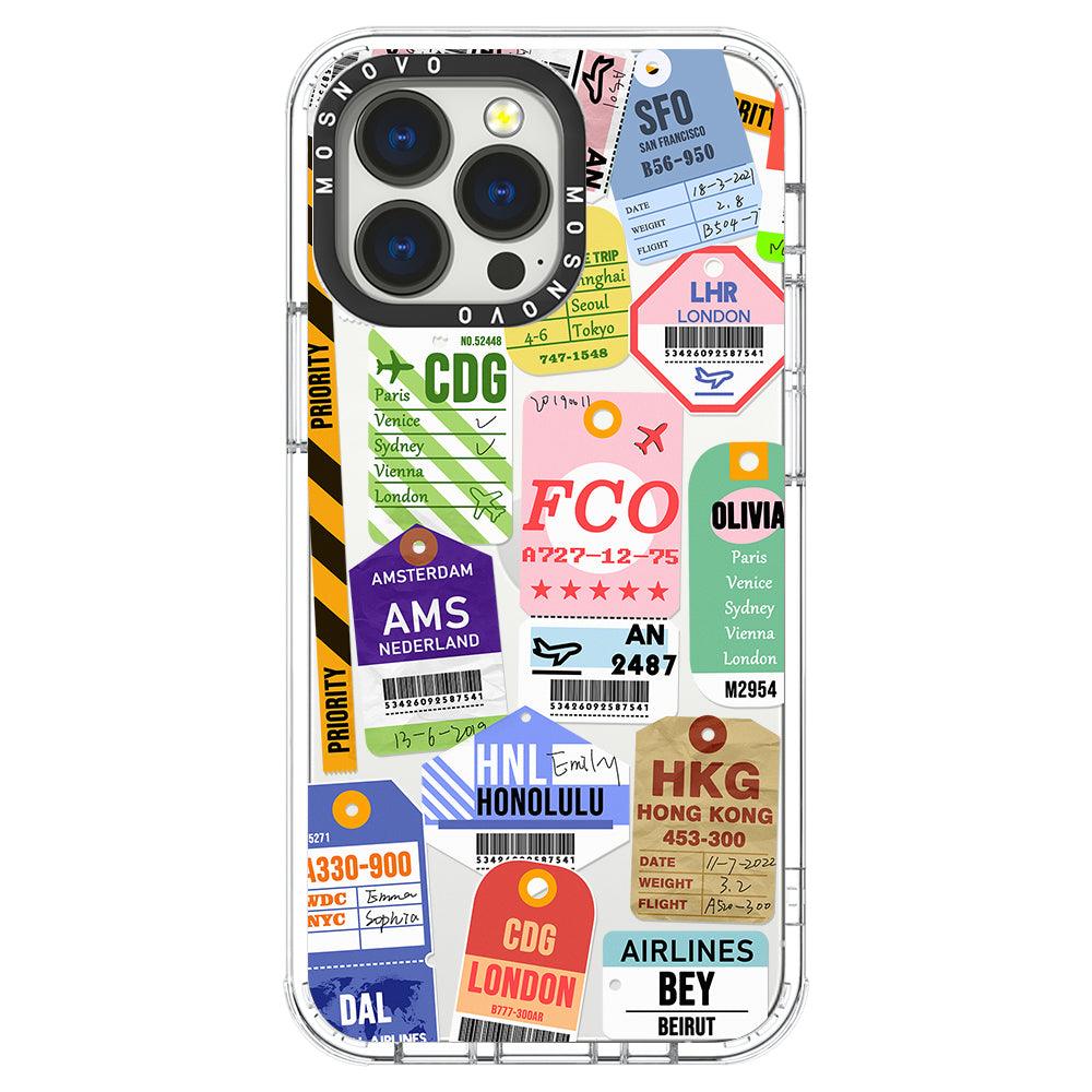 Ticket Label Phone Case - iPhone 13 Pro Case - MOSNOVO