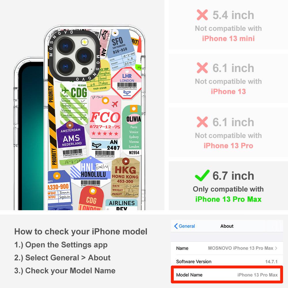 Ticket Label Phone Case - iPhone 13 Pro Max Case - MOSNOVO