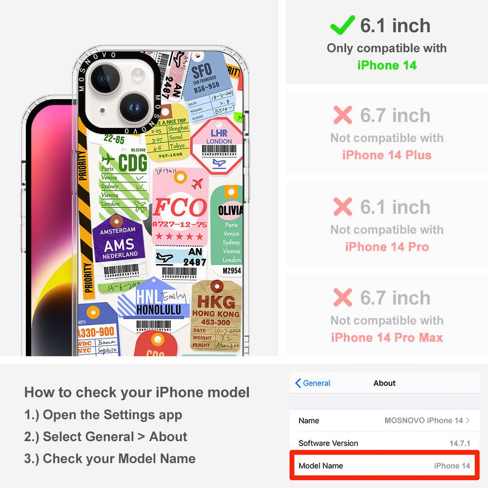 Ticket Label Phone Case - iPhone 14 Case - MOSNOVO